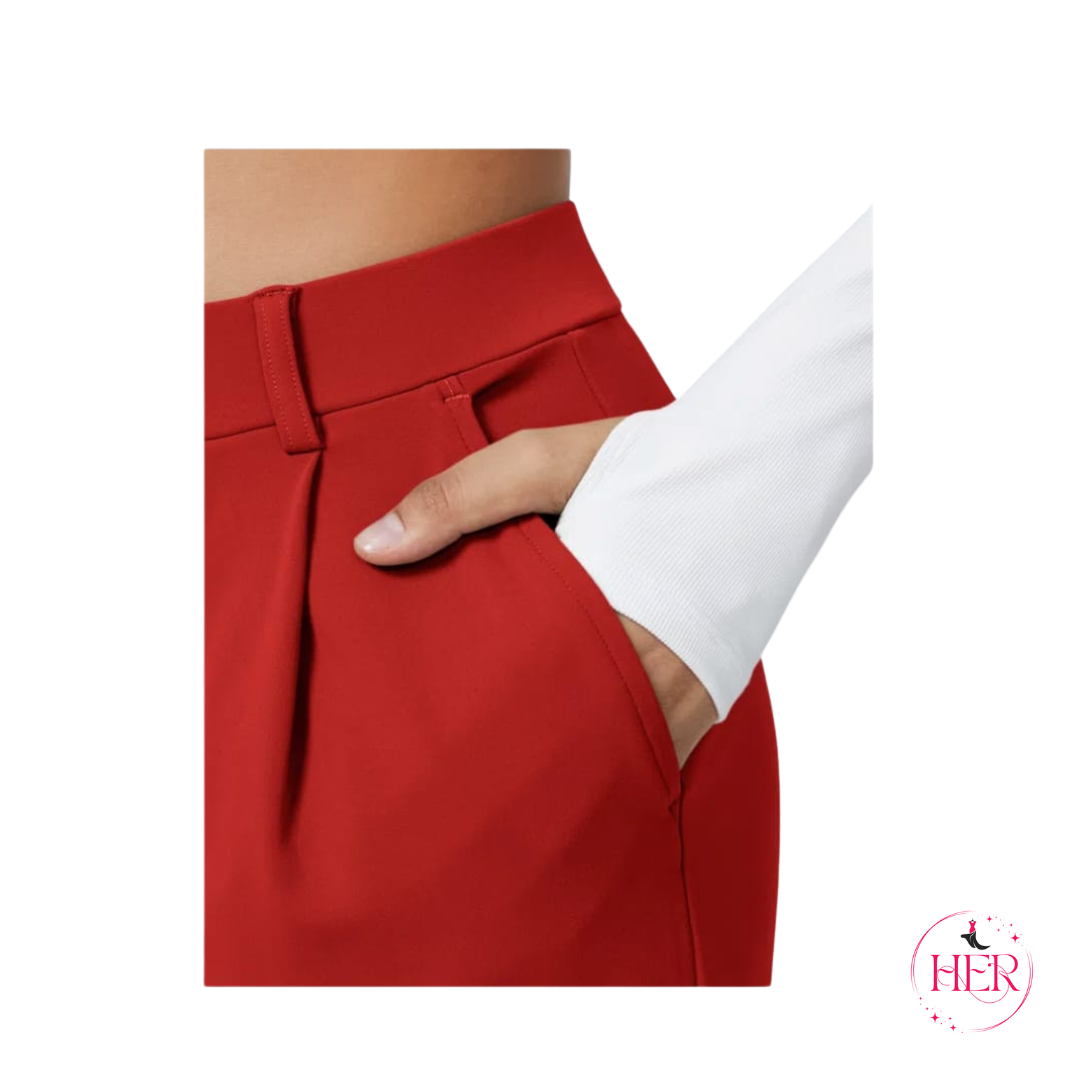 High Waisted Stright Leg Pants