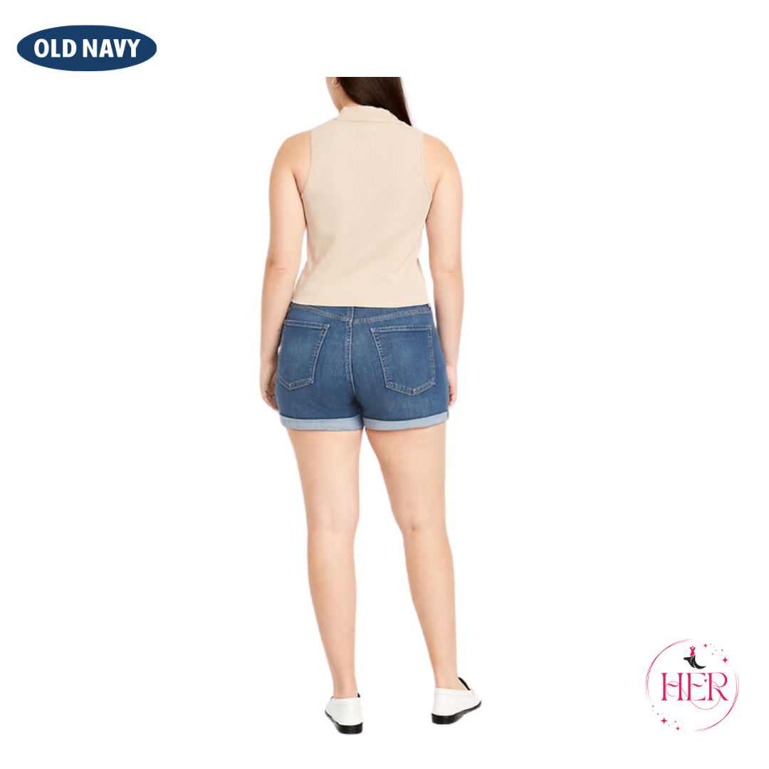 Old Navy High Rise Wow Short Denim 3" Inseam