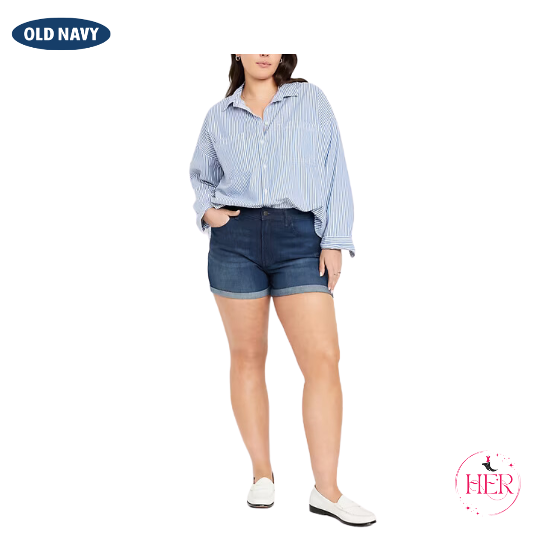 Old Navy High Rise Wow Short Denim 3" Inseam