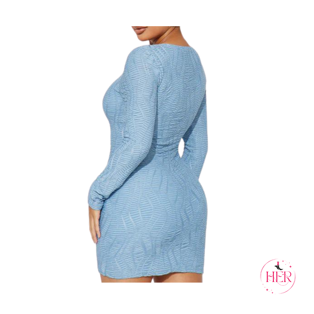 Textured Mini Dress
