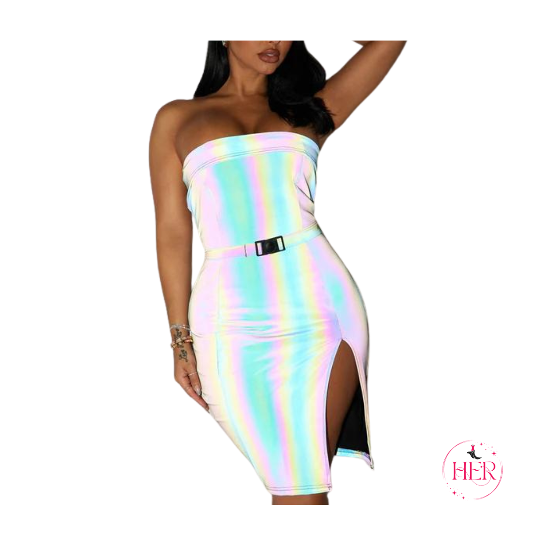 Reflective Mini Dress
