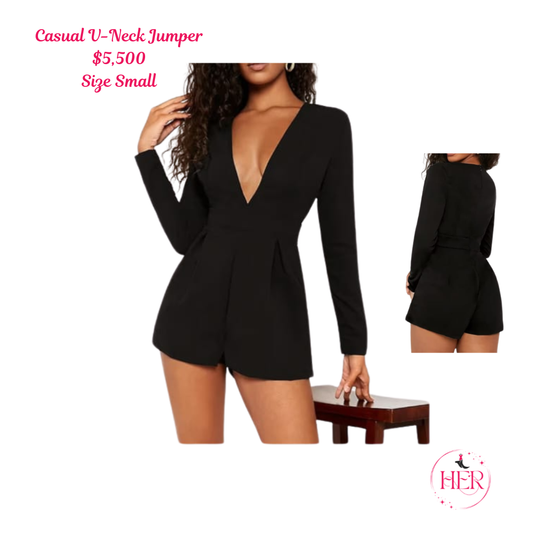 Casual V Neck Jumper
