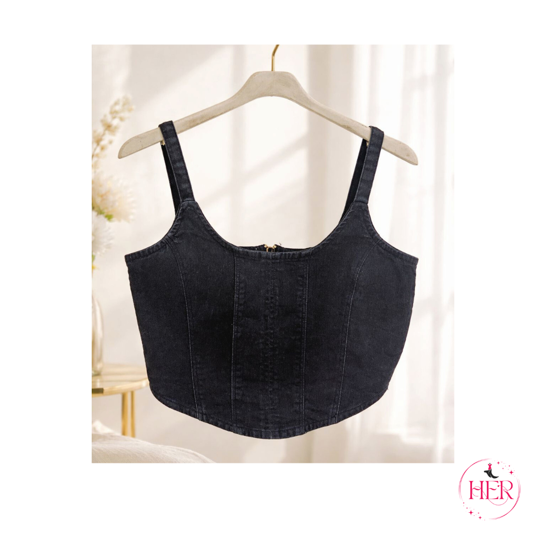 Denim Crop Top