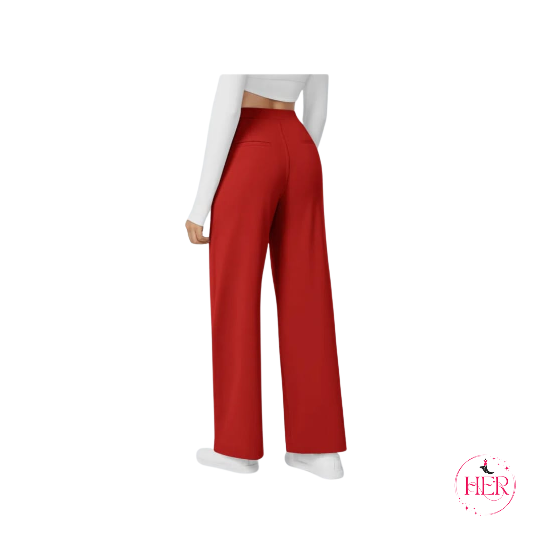 High Waisted Stright Leg Pants