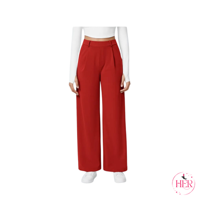 High Waisted Stright Leg Pants