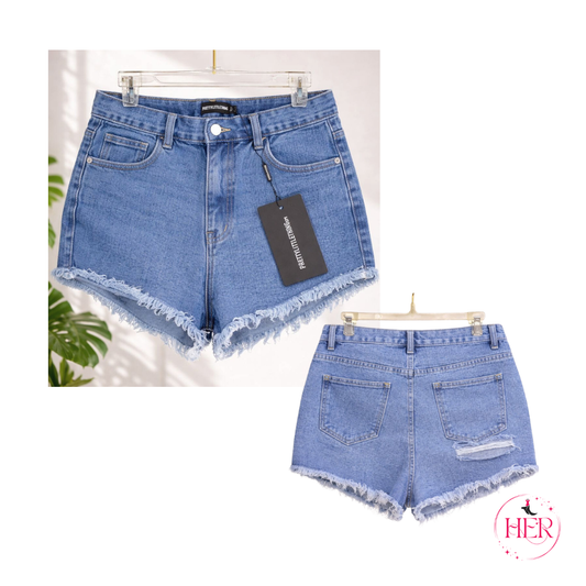 Short Denim - Distressed