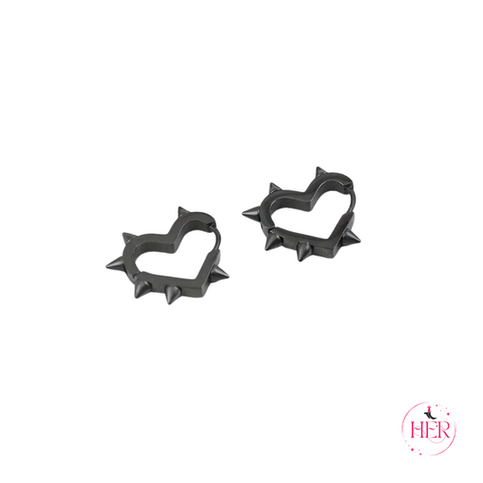 Earring - Rivet Love Heart